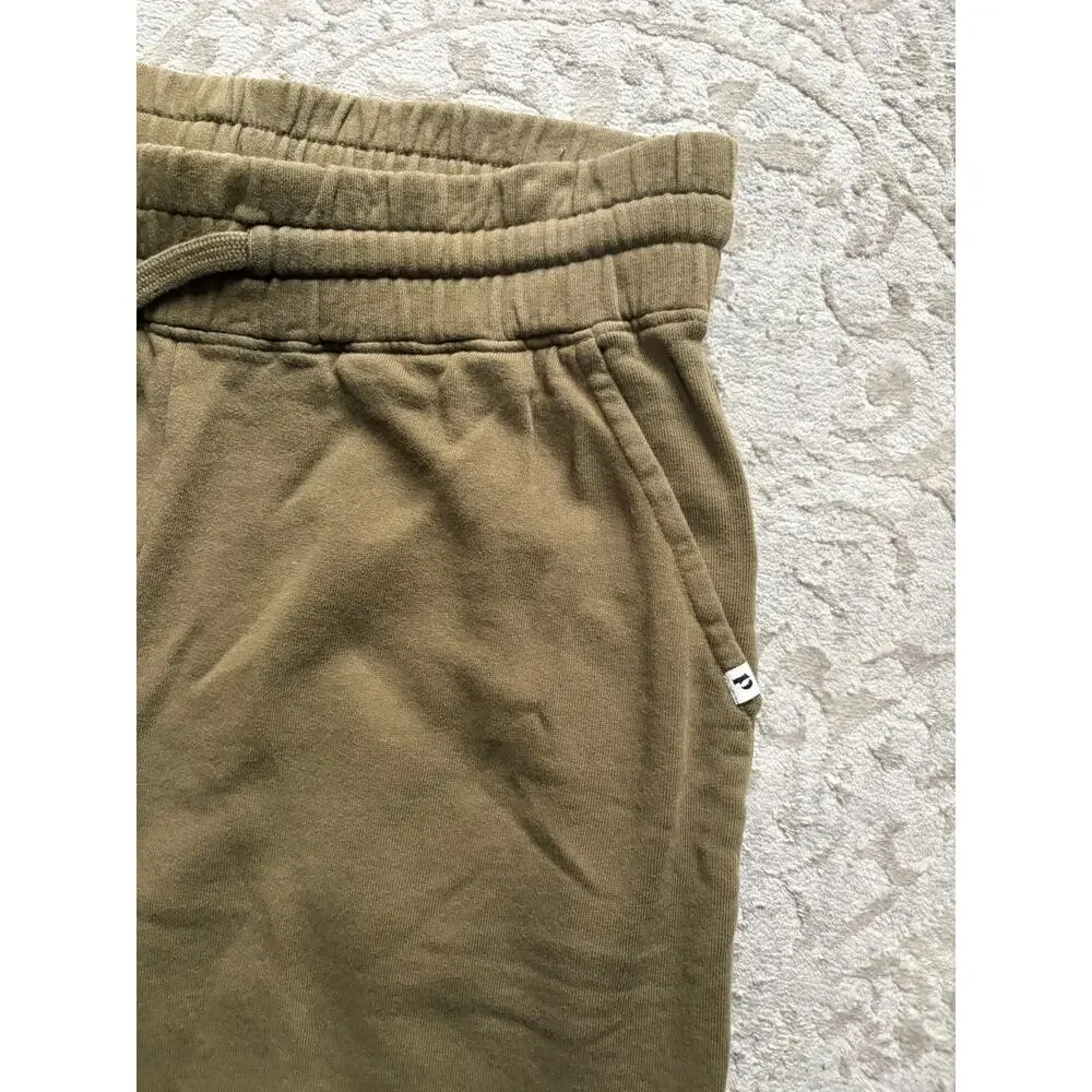 Pact Women’s Wide Leg Cropped Sweatpants Olive Green Size M - Picture 3 of 6